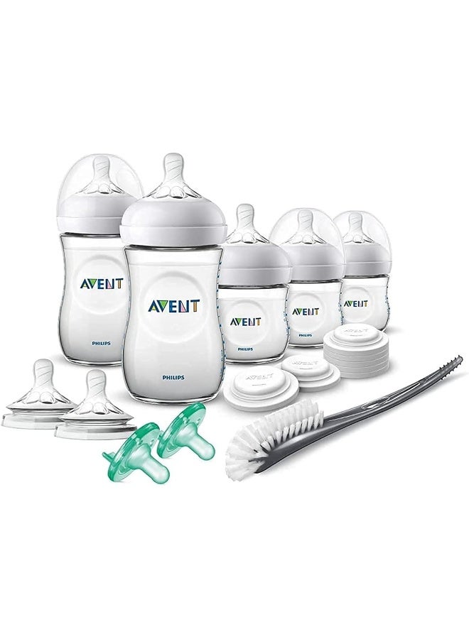 Philips Avent Natural Baby Bottle Newborn Starter Gift Set, SCD206/03 - Image 1