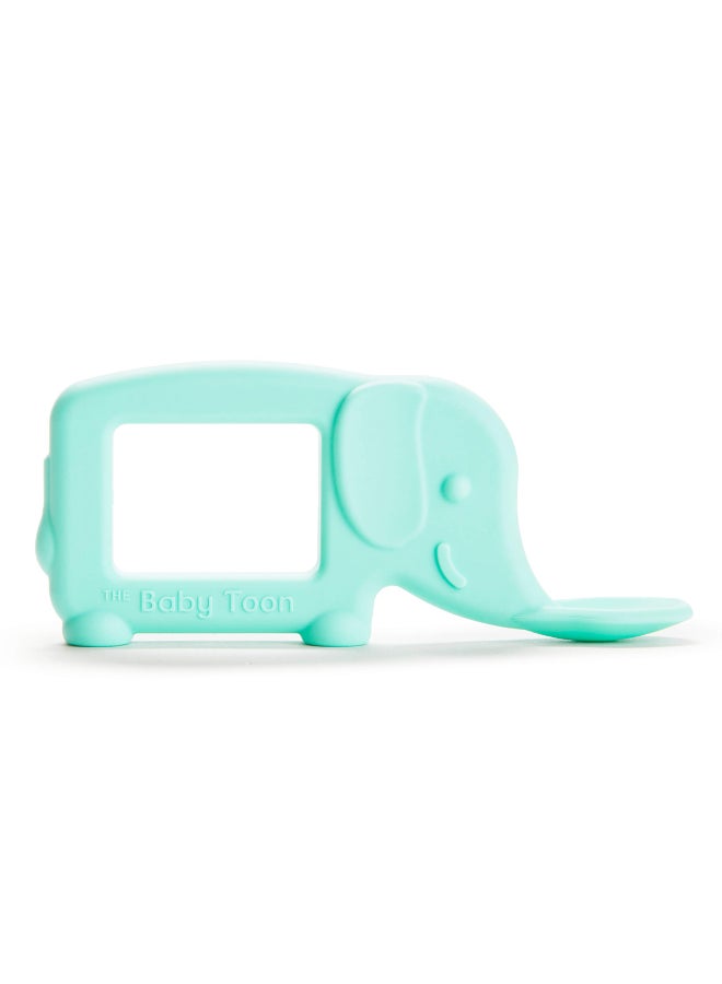 مونشكين ملعقة عضاضة سيليكون مunchkin® توون™ للأطفال، فيل، نعناعي (كما تم عرضه في برنامج شارك تانك) - Image 3