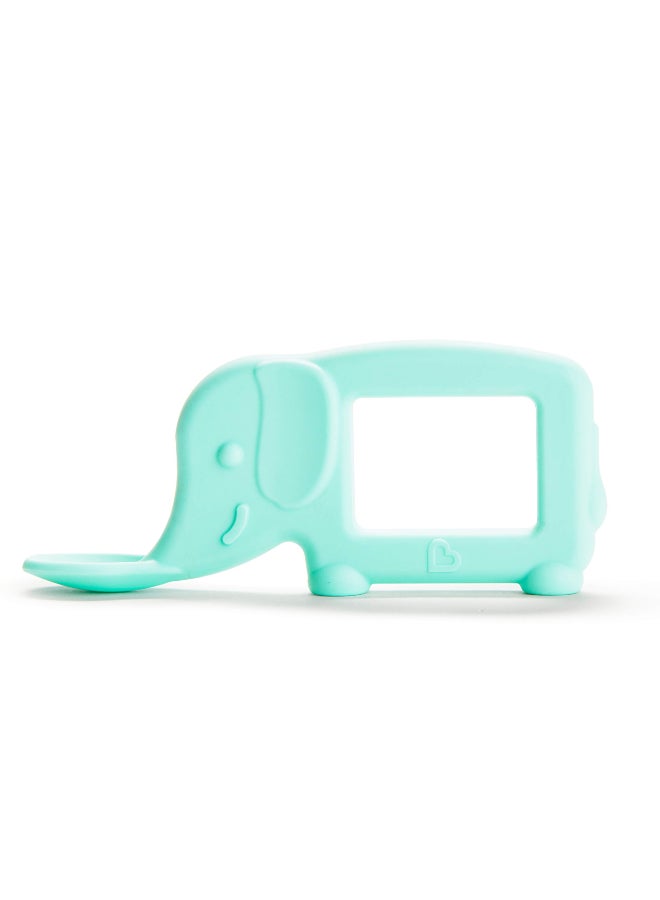 مونشكين ملعقة عضاضة سيليكون مunchkin® توون™ للأطفال، فيل، نعناعي (كما تم عرضه في برنامج شارك تانك) - Image 1