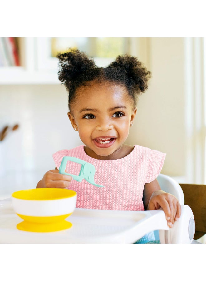 مونشكين ملعقة عضاضة سيليكون مunchkin® توون™ للأطفال، فيل، نعناعي (كما تم عرضه في برنامج شارك تانك) - Image 4