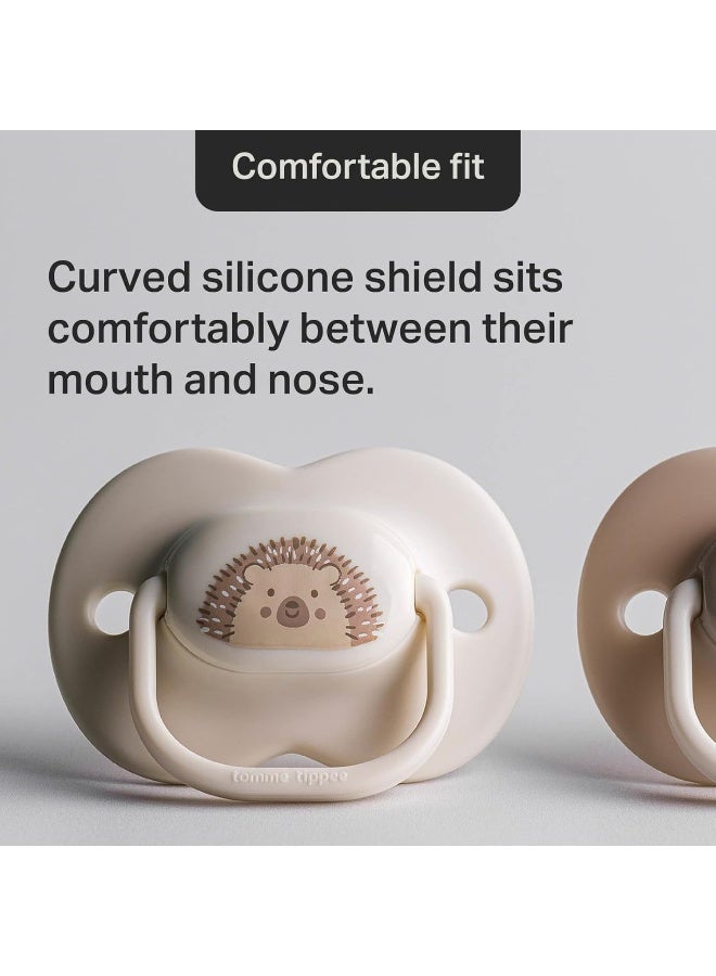 تومي تيبي لهاية تومي تيبي في أي وقت، 0-6 أشهر، عبوة 6 من اللهايات المتماثلة، خالية من BPA - Image 4