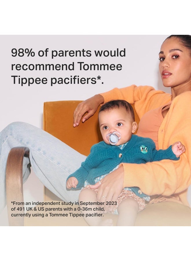 تومي تيبي لهايات تومي تيبي الليلية، 0-6 أشهر، عبوة مكونة من 6 لهايات تتوهج في الظلام مع حلمة سيليكون متناظرة - Image 5