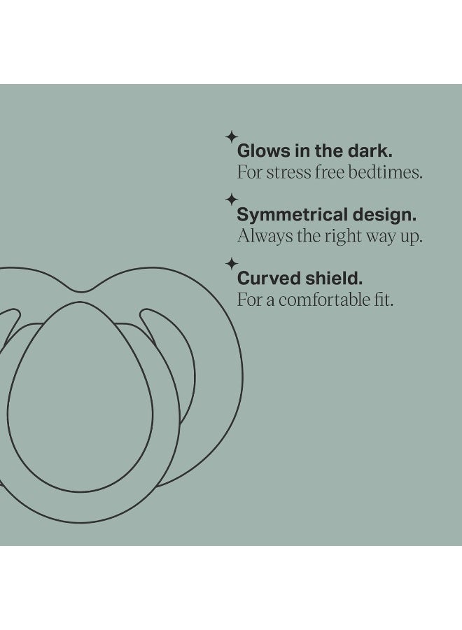 تومي تيبي لهايات تومي تيبي المتوهجة في الظلام لوقت النوم، تصميم متماثل، سيليكون خالي من BPA (18-36 شهر، 6 قطع)، متعددة الألوان - Image 3