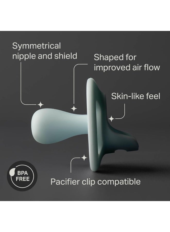 تومي تيبي لهاية تومي تيبي الفائقة الخفة، تصميم سيليكون قطعة واحدة، 0-6 أشهر، عبوة 4 - Image 3