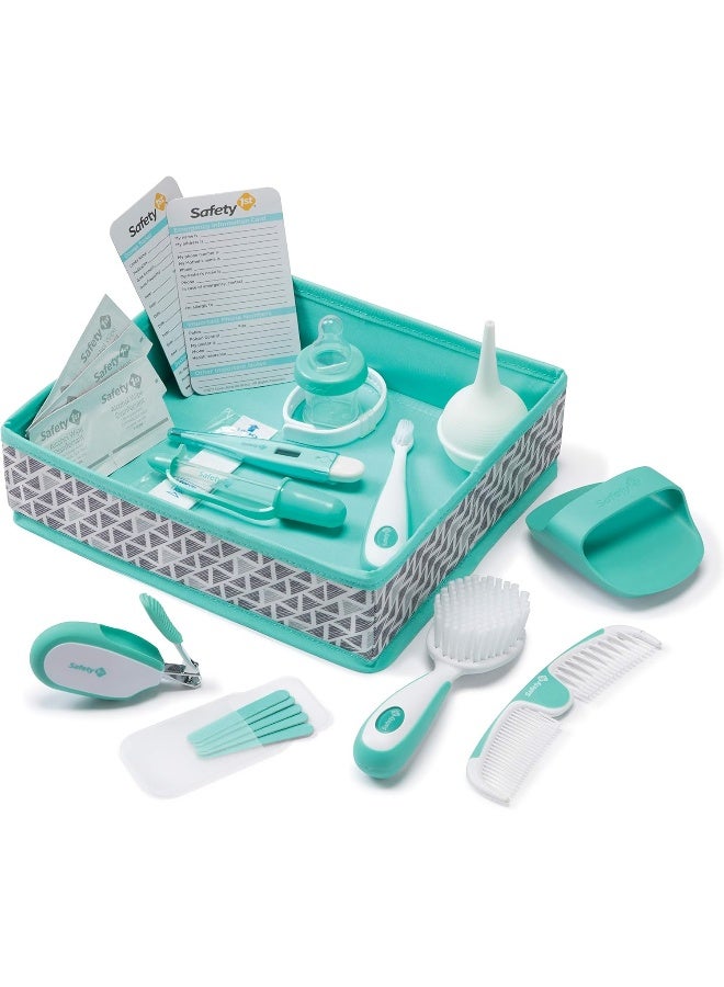Safety 1st Nursery Care Health & Grooming Kit, Pyramids Aqua, One Size - Image 1