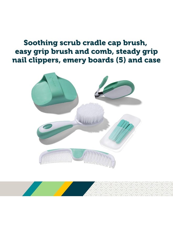 Safety 1st Nursery Care Health & Grooming Kit, Pyramids Aqua, One Size - Image 5