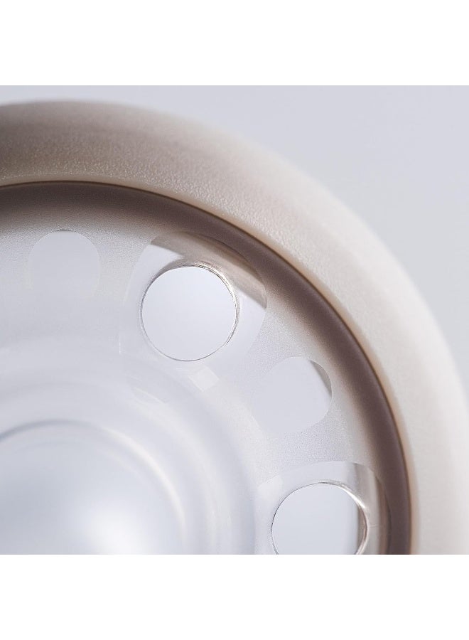 تومي تيبي لهاية تومي تيبي تشبه الثدي، نسيج يشبه الجلد، تصميم متماثل، خالية من BPA، 6-18 شهر، 4 قطع - Image 4