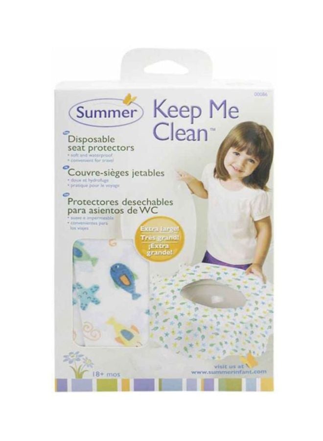 سامر إنفانت Keep Me Clean Disposable Toilet Seat Protectors, Pack Of 20 - Multicolour - Image 2