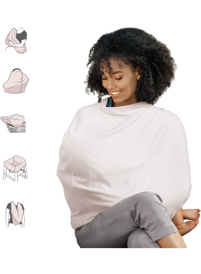 مونشكين Munchkin Milkmakers 5-in-1 Nursing Cover, Pale Peach - Image 1