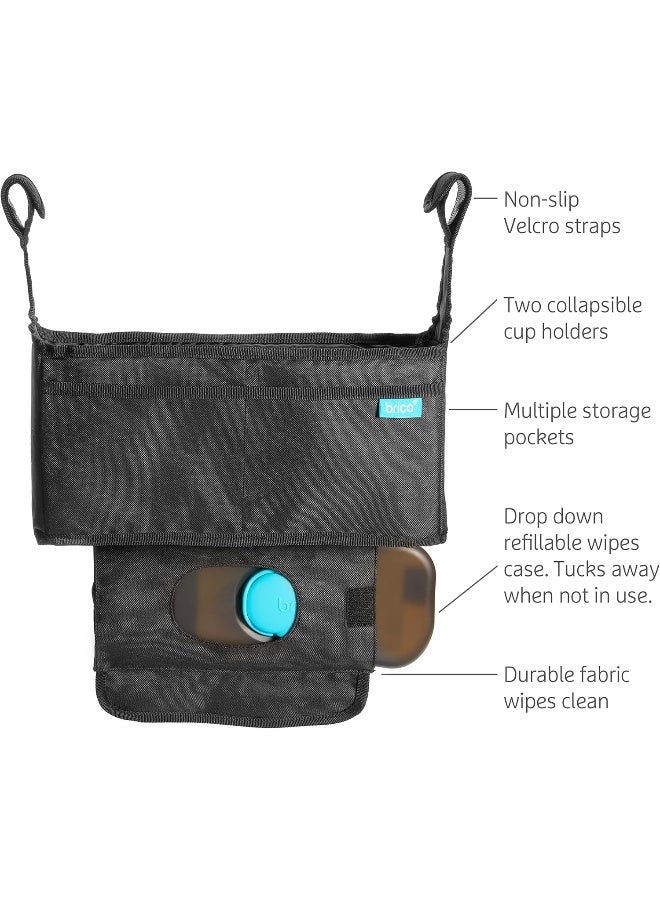 مونشكين حقيبة تنظيم عربة الأطفال من مانشكن® بيريكا® - تناسب عالمي مع حوامل أكواب وحافظة مناديل - Image 4