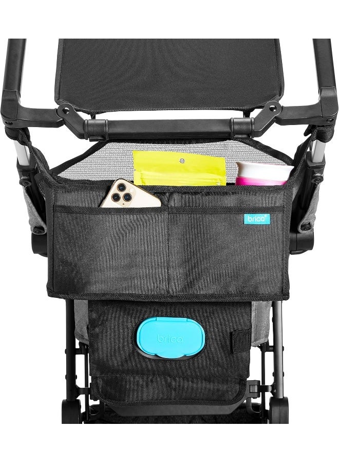 مونشكين حقيبة تنظيم عربة الأطفال من مانشكن® بيريكا® - تناسب عالمي مع حوامل أكواب وحافظة مناديل - Image 5
