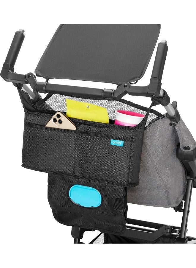 مونشكين حقيبة تنظيم عربة الأطفال من مانشكن® بيريكا® - تناسب عالمي مع حوامل أكواب وحافظة مناديل - Image 2