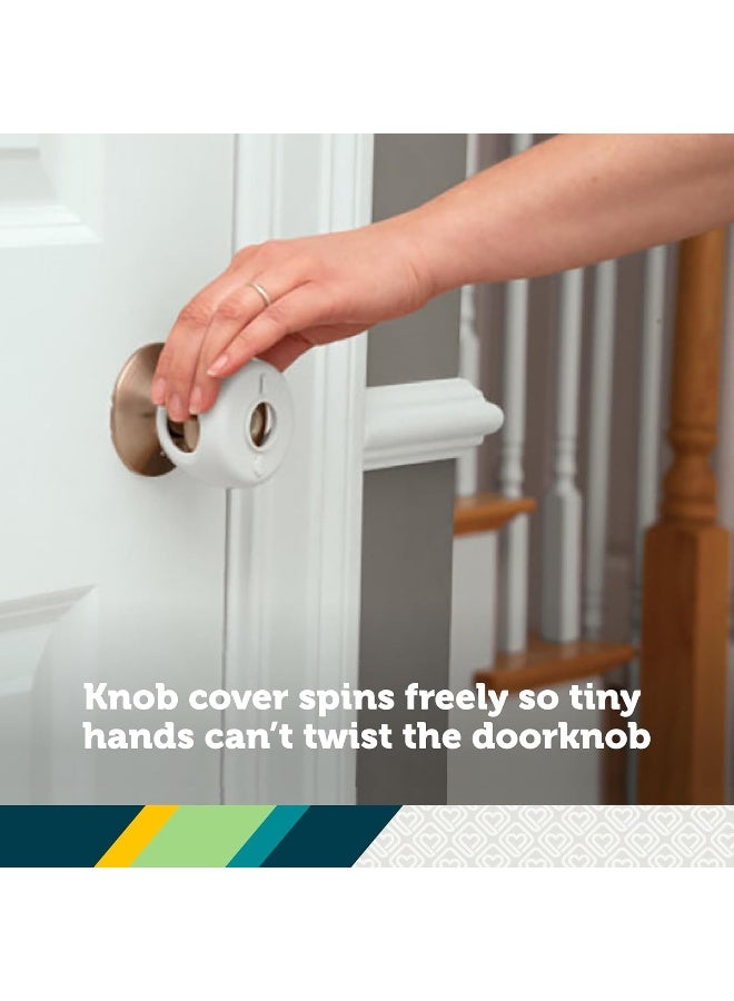 Safety 1st Safety 1Ë¢áµ—Â® Parent Grip Door Knob Covers 3 Pack, Crystal Clear - Image 5