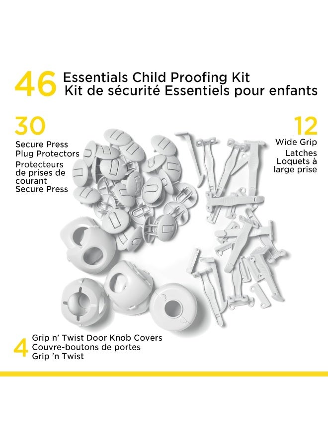 سيفتي فيرست Safety 1st Essentials Childproofing Kit, 46 Pack - Image 4
