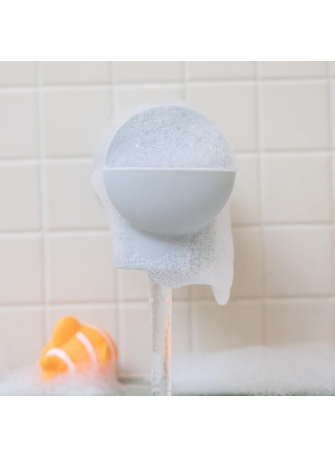 مونشكين MunchkinÂ® Soft Spotâ„¢ Bath Spout Cover for Baby, Bathtub Guard with Built-in Bubble Bath Dispenser, Silicone, Grey - Image 4