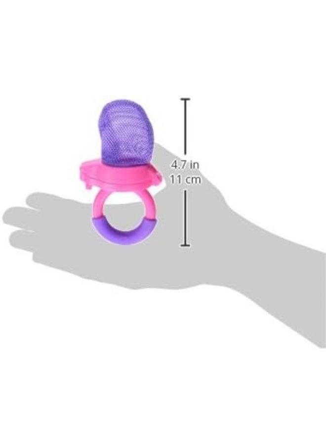 مونشكين Munchkin Baby Feeder for Fresh Food and Fruit, 2 Pack, Coral/Purple - Image 5