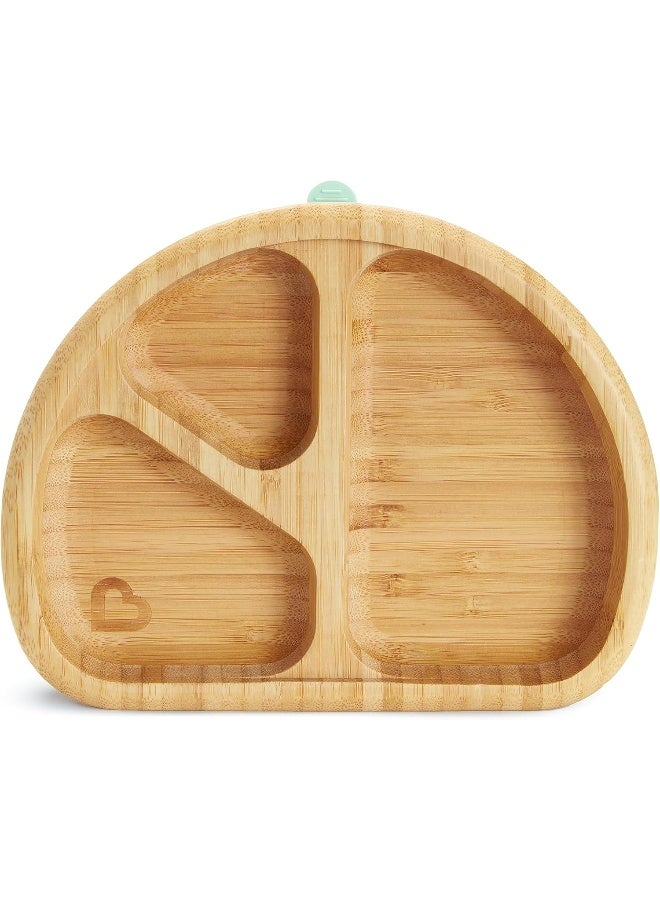 مونشكين MunchkinÂ® Bambouâ„¢ Divided Suction Plate - Eco-Friendly Bamboo Dinnerware for Babies and Toddlers - Image 1