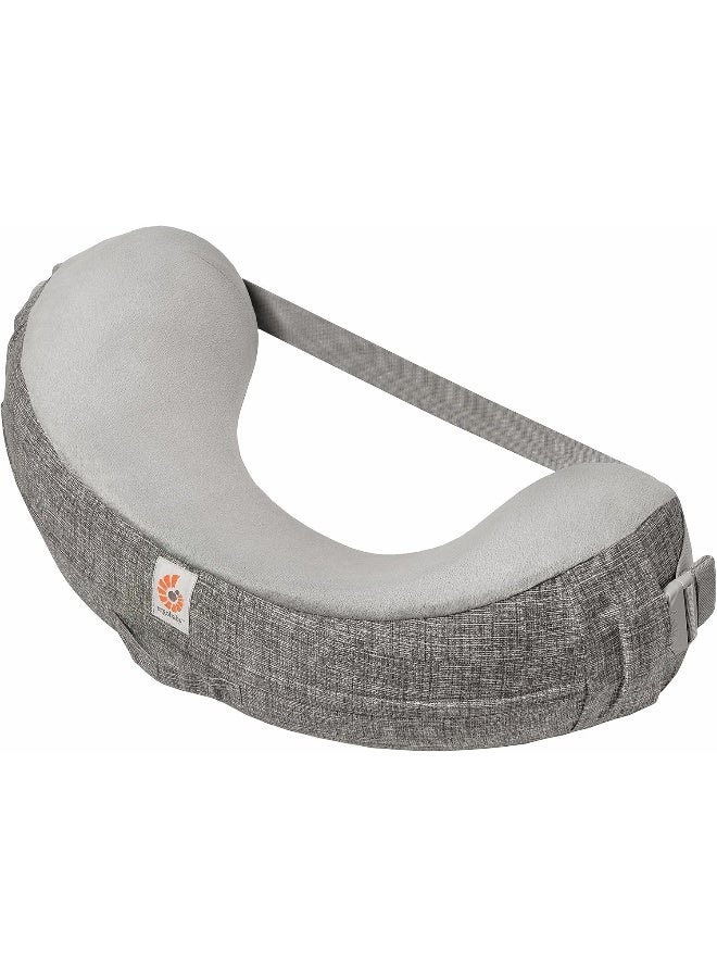 إيرجوبيبي وسادة إرضاع إيرغوبابي ذات المنحنى الطبيعي مع حزام، رمادي - Image 1