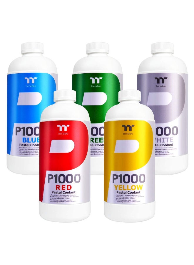 Thermaltake P1000 1000ml New Formula White Pastel Water Cooling Solution Anti-Corrosion Anti-Freeze Minimize Airlock CL-W246-OS00WT-A - Image 2