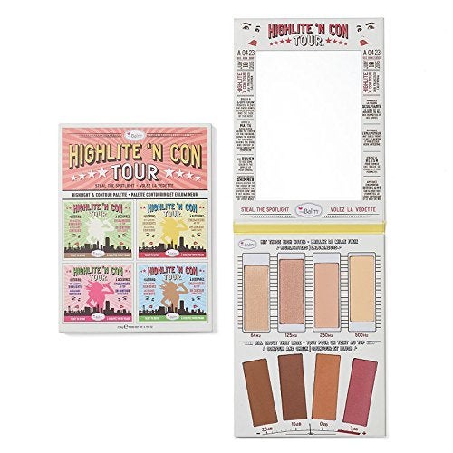 theBalm Highlighting & Makeup Conceal Powders 'N Contour Palette, Highlighters Shimmer, Matte, Bronzer, Blushes, Multicolor, 0.8 ounces 0.8 Ouncesounce - Image 4