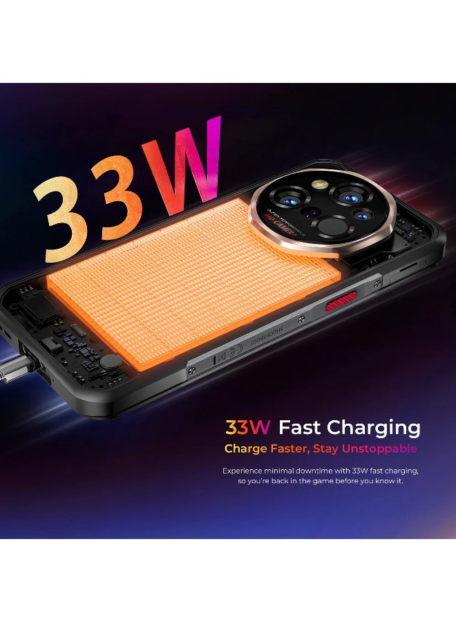 أوكيتل هاتف أوكيتيل WP55 ألترا 5G المتين 6.6'' عرض HD+ بطارية كبيرة 11,000mAh كاميرا 108MP أندرويد 15 (16GB+512GB) - رمادي - Image 2