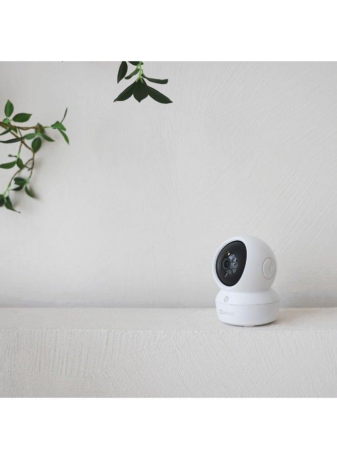 EZVIZ 3MP H6c Pro Pack Of 2 Wi-Fi Smart Home Security Camera White Baby Monitor Surveillance Camera With Motion Detection Smart Tracking Two Way Audio Night Vision Remote Control Works With Alexa, White - Image 5