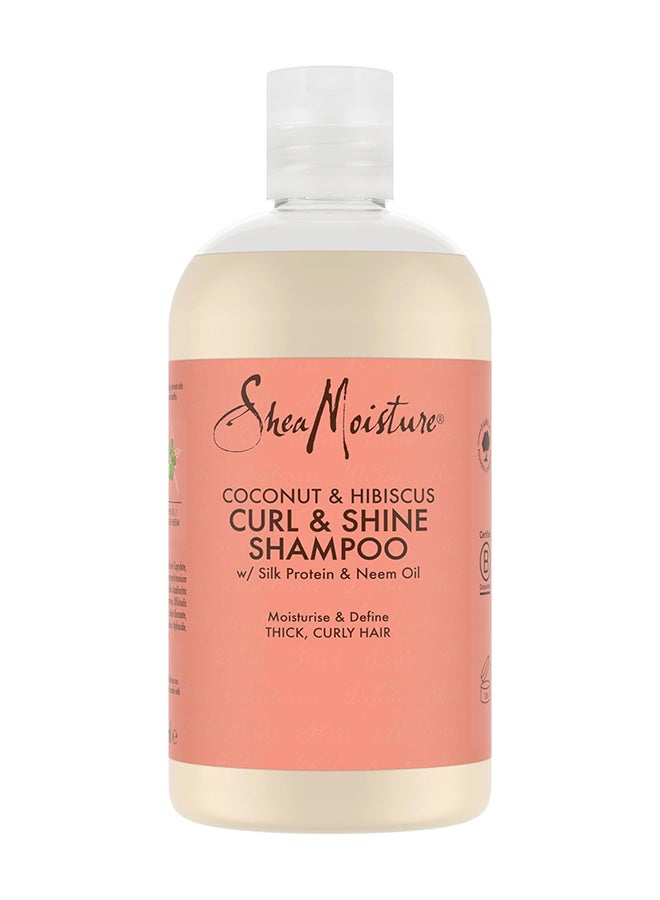 SheaMoisture Coconut And Hibiscus Curl And Shine Shampoo 586 ML - Image 1