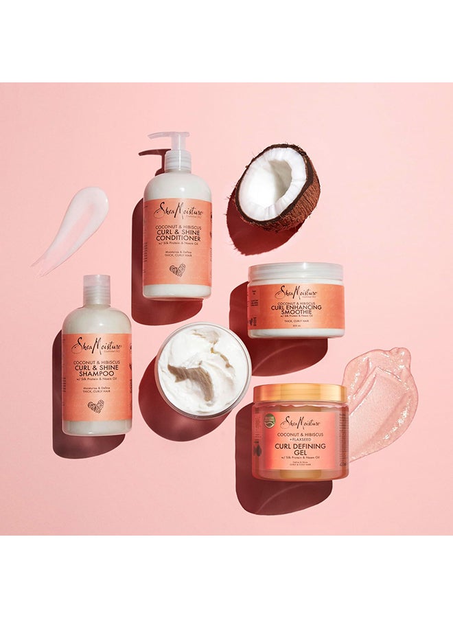 SheaMoisture Coconut And Hibiscus Curl And Shine Shampoo 586 ML - Image 2