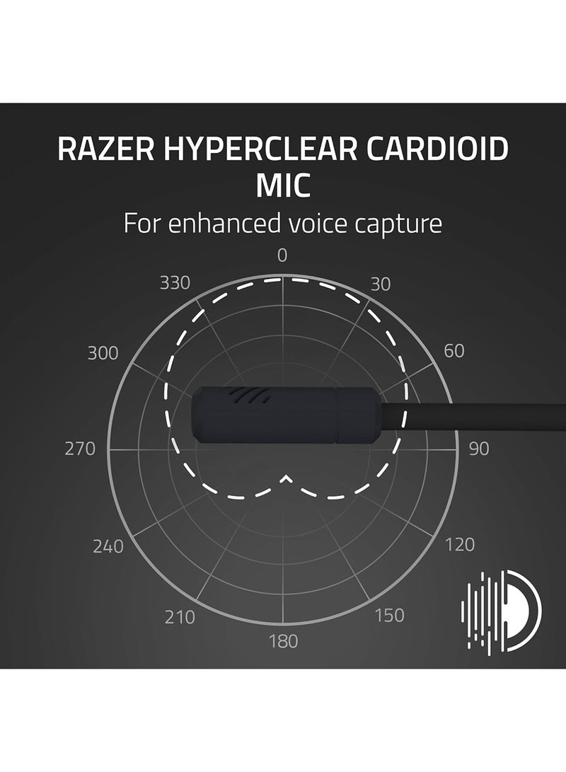 ريزر سماعة كراكن كيتى V3 X - سماعة رأس سلكية للألعاب - آذان كيتى الأيقونية - 270 جرام خفيفة - ميكروفون كارديويد هايبر كلير - سائق TriForce 40 مم - قابس جاك 3.5 مم | أسود - Image 3