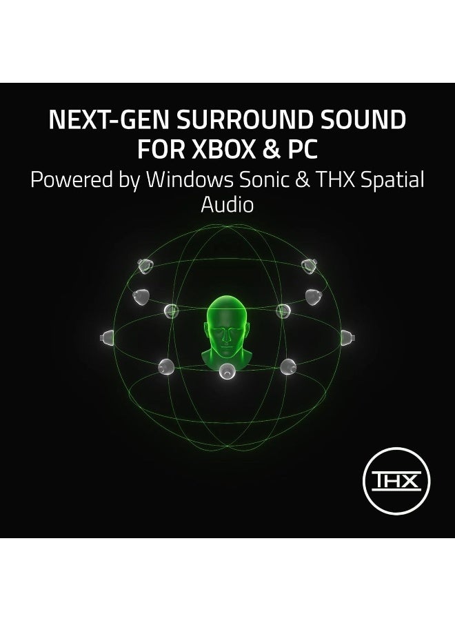 RAZER BlackShark V3 Wireless Gaming Headset for Xbox: 50mm Drivers - Super Wideband Mic - 2.4 GHz, Bluetooth, USB - Works with PC, Mac, PS5, Nintendo Switch, Smartphone - Long Battery Life - Black - Image 5