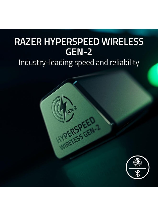 RAZER BlackShark V3 Wireless Gaming Headset, HyperSpeed 2.4 GHz + Bluetooth, TriForce 50 mm Drivers, Detachable 9.9 mm Mic, THX 7.1.4, 70 h Battery, 270 g – White | RZ04-05410400-R3M1 - Image 2