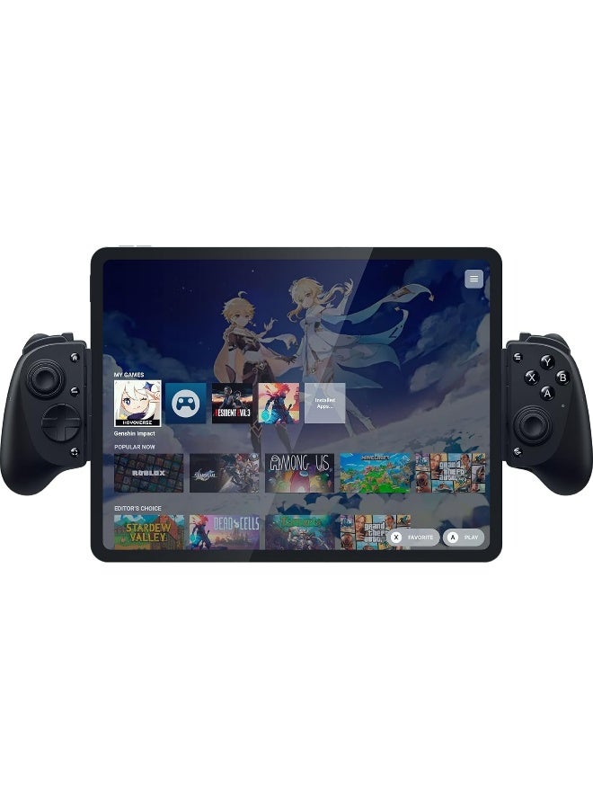 ريزر Kishi V3 Pro XL Gaming Controller for iPad & Android Tablets up to 13": Full Sized TMR Thumbsticks, Dual Back Buttons, Wired & Remote Play for PC, HD Haptics, 6 Free Months of Apple Arcade - Black - Image 1