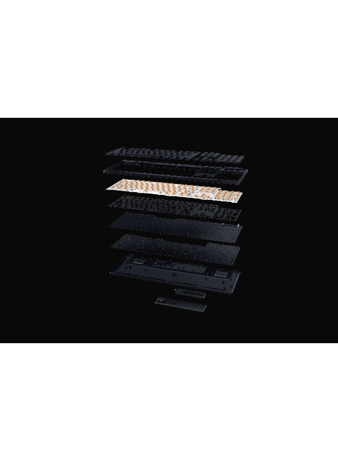 ريزر لوحة مفاتيح الألعاب الميكانيكية Razer BlackWidow V4 منخفضة الارتفاع بتقنية HyperSpeed، تخطيط إنجليزي، معدل استجابة 1000Hz، إضاءة Chroma RGB، مفتاح Razer Yellow، ثلاثي الوضع، أسود | RZ03-05271500-R3M1 - Image 5