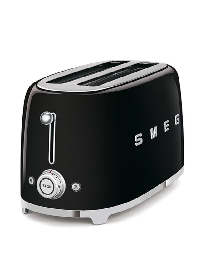 Smeg 50's Retro Style Longslot 4 Slice Toaster - Black TSF02BLAU 1500 W TSF02BLAU black - Image 2