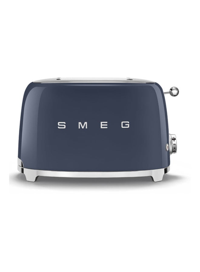 Smeg 50's Style 2 Slice Toaster (Navy Blue) 950 W TSF01NBAU Navy Blue - Image 1