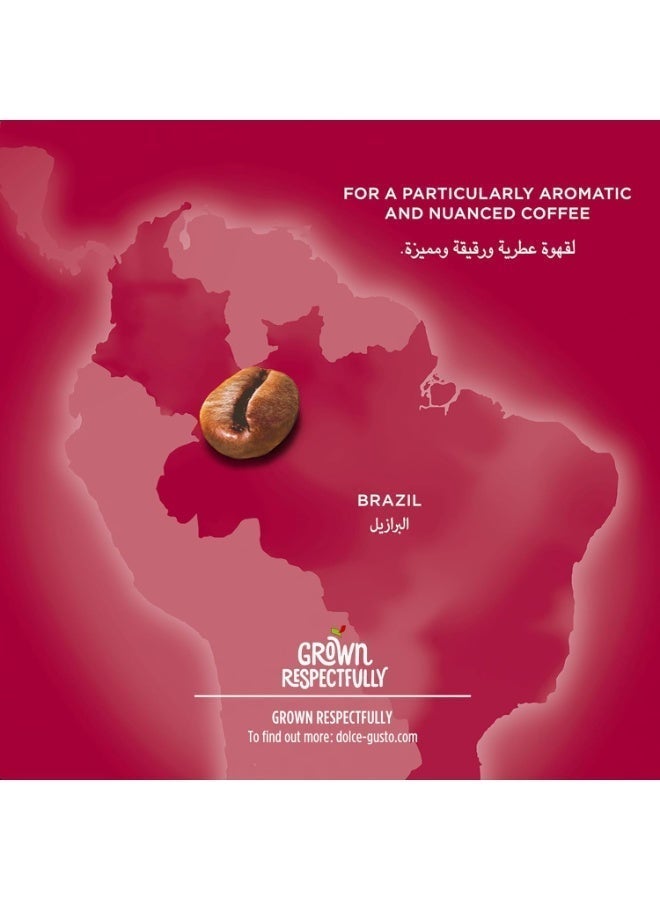 Nescafe Dolce Gusto Americano Decaffeinato 16 Coffee Capsules 128grams Single - Image 3