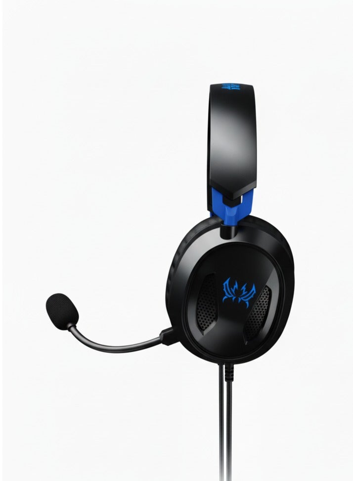 ألفا اكس G3100 3.5mm Over-Ear Wired Gaming Headset with 40mm Drivers, Omnidirectional Microphone, Memory Foam Ear Cushions for PS5 PS4 Laptop Mobile Phone Tablet PC - Image 2