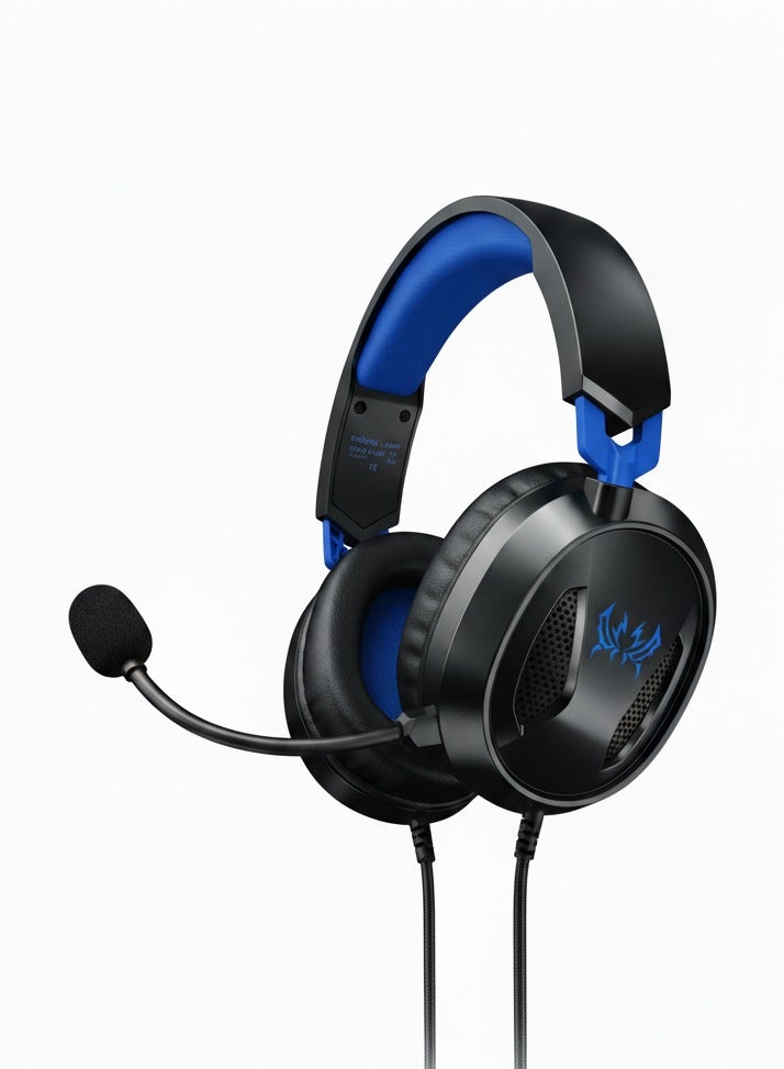 ألفا اكس G3100 3.5mm Over-Ear Wired Gaming Headset with 40mm Drivers, Omnidirectional Microphone, Memory Foam Ear Cushions for PS5 PS4 Laptop Mobile Phone Tablet PC - Image 1