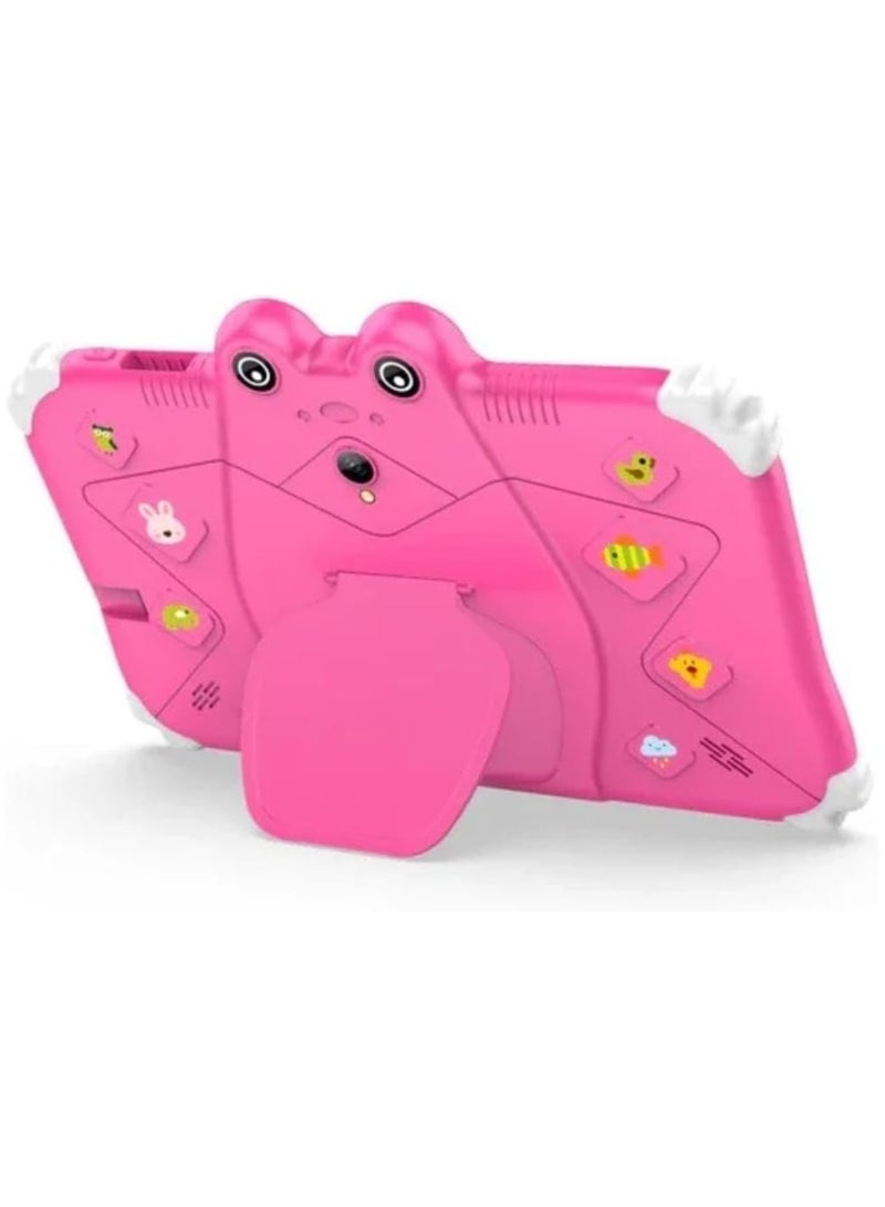 Oteeto TAB 6 Kids Tablet, 7-Inch IPS LCD, 4GB RAM 128GB ROM, Android 13, Dual Camera, Black/Pink - Image 2