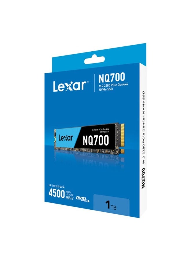 ليكسار NQ700 M.2 2280 PCle Gen 4x4 NMVe SSD 4500 MB/s - 1 TB - Image 1