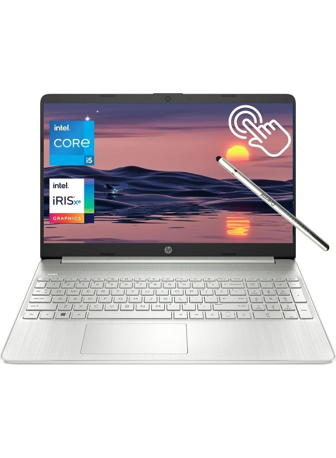 HP (نسخة مطورة) لابتوب رائد بشاشة تعمل باللمس 15.6 بوصة HD، معالج إنتل كور i5-1155G7 (يتفوق على i7-1065G7)، 16 جيجابايت RAM - 1 تيرابايت PCie SSD، رسومات إنتل إيريس Xe، لوحة أرقام، بلوتوث 5، ويندوز 11 هوم - Image 1