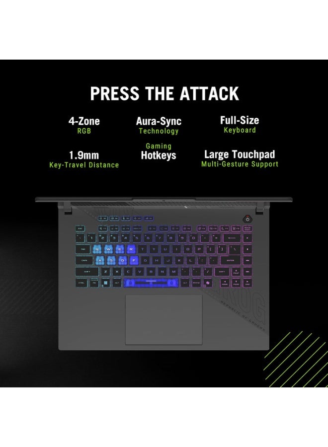 ASUS (Upgraded Version) ROG Strix G16 (2025) Gaming Laptop With  16″ WUXGA 165Hz Display, AMD Ryzen 9 9955HX Processor/16GB RA,/2TB SSD/8GB NVIDIA GeForce RTX 5060 Graphics Card/Windows 11 English Eclipse Gray - Image 5