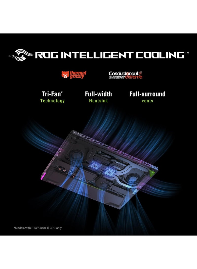 ASUS (Upgraded Version) ROG Strix G16 (2025) Gaming Laptop With  16″ WUXGA 165Hz Display, AMD Ryzen 9 9955HX Processor/32GB RAm/1TB SSD/8GB NVIDIA GeForce RTX 5060 Graphics Card/Windows 11 English Eclipse Gray - Image 4