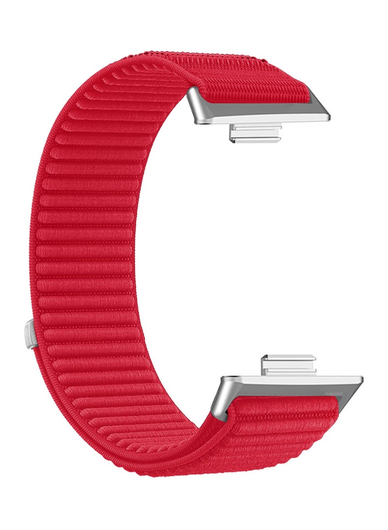 MARGOUN Premium Magnetic Loop Watch Band for Huawei Watch 4 & Watch 4 Pro – Adjustable, Soft & Durable Replacement Strap - Red - Image 3