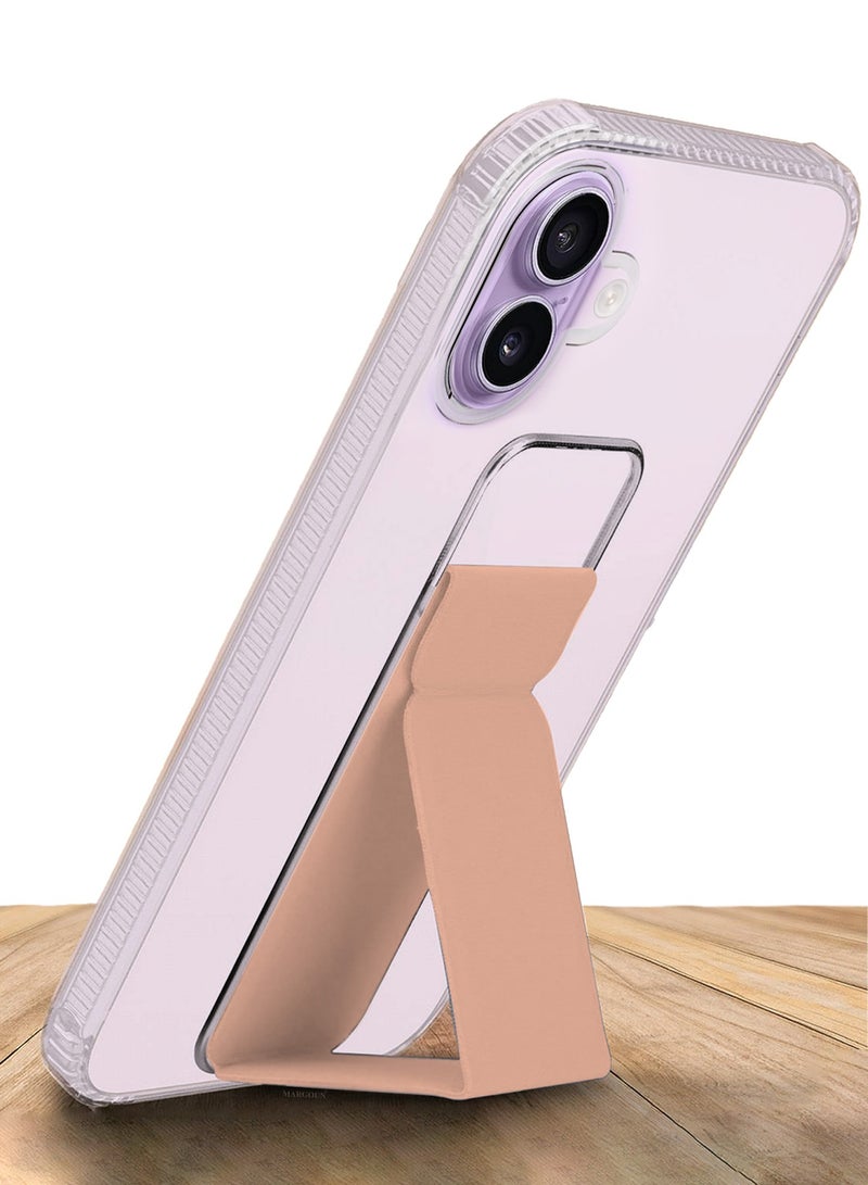 MARGOUN 2 Packs Finger Grip Clear Case Cover for iPhone 17- Kickstand Car Magnetic Holder Multi-function Protective Two-in-one Case with Privacy Screen Protector - Pink-4 - Image 4