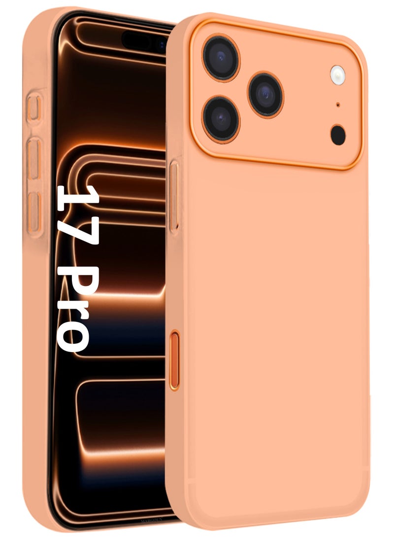 MARGOUN Air Skin Slim Case for iPhone 17 Pro - Lightweight Matte Finish Cover with Scratch and Drop Protection - Cosmic Orange - Image 1