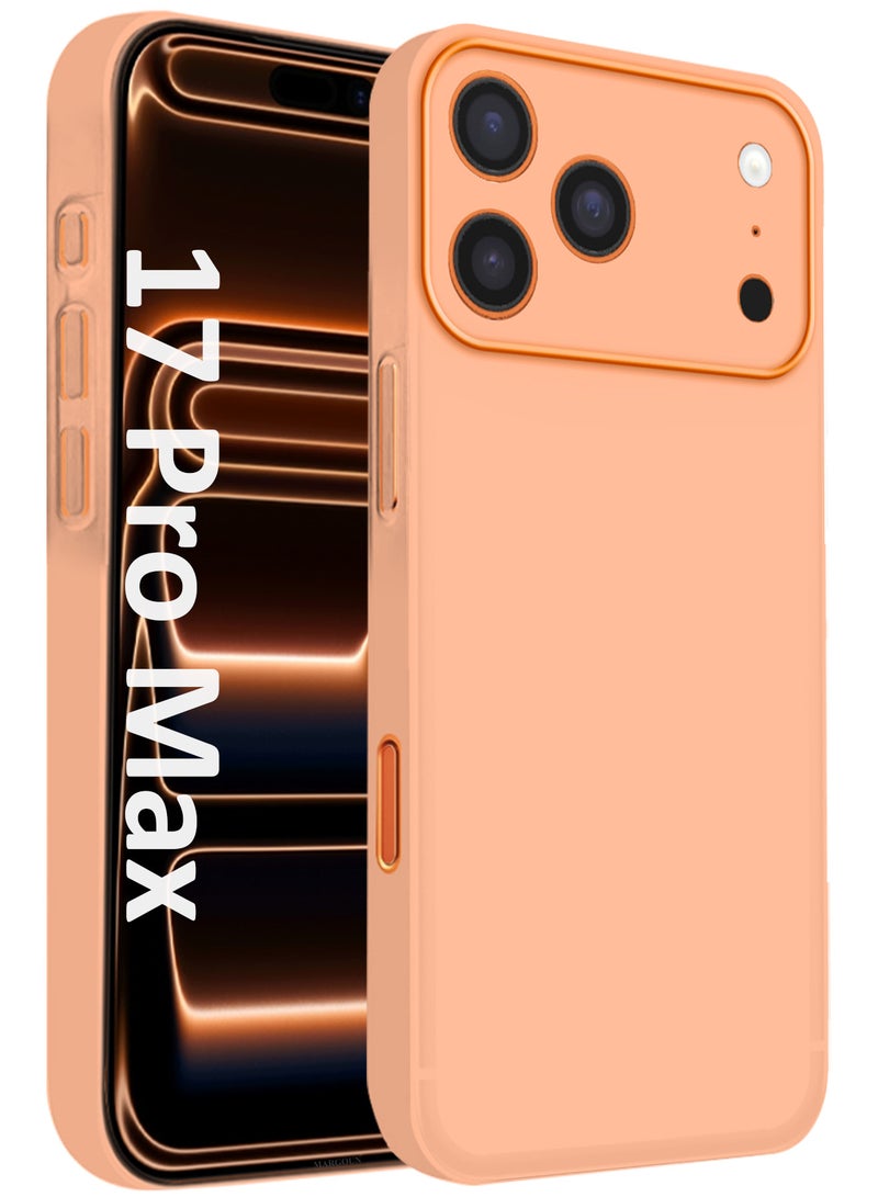 MARGOUN Air Skin Slim Case for iPhone 17 Pro Max - Lightweight Matte Finish Cover with Scratch and Drop Protection - Cosmic Orange - Image 1