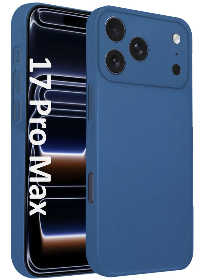 MARGOUN Air Skin Slim Case for iPhone 17 Pro Max - Lightweight Matte Finish Cover with Scratch and Drop Protection - Deep Blue - Image 1