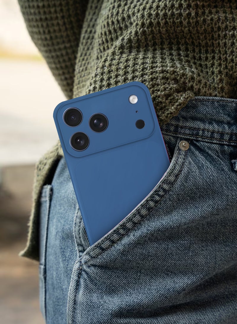 MARGOUN Air Skin Slim Case for iPhone 17 Pro Max - Lightweight Matte Finish Cover with Scratch and Drop Protection - Deep Blue - Image 5