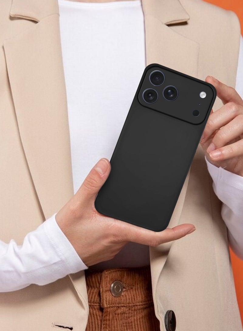 مارجون Air Skin Slim Case for iPhone 17 Pro Max - Lightweight Matte Finish Cover with Scratch and Drop Protection - black - Image 4